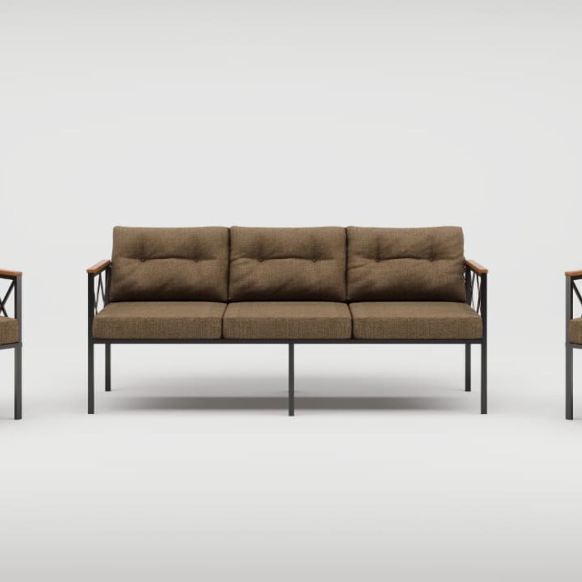 GENERICO - Juego de Living de Terraza Safir Cafe , 5 Personas