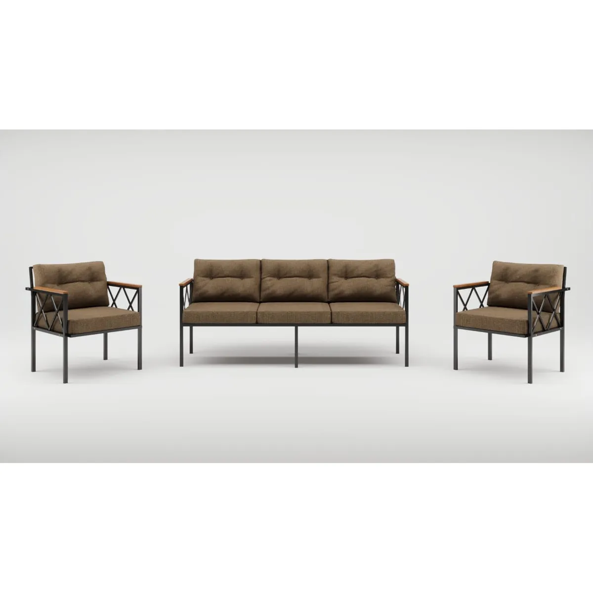 GENERICO - Juego de Living de Terraza Safir Cafe , 5 Personas