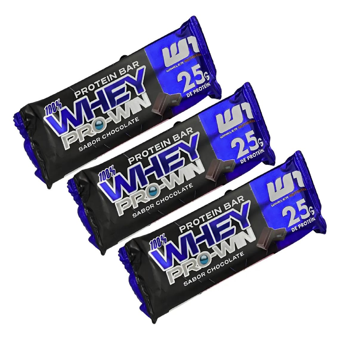 WINKLER NUTRITION - Pack X3 Barra Proteina Whey Pro Win Keto Friendly Chocolate