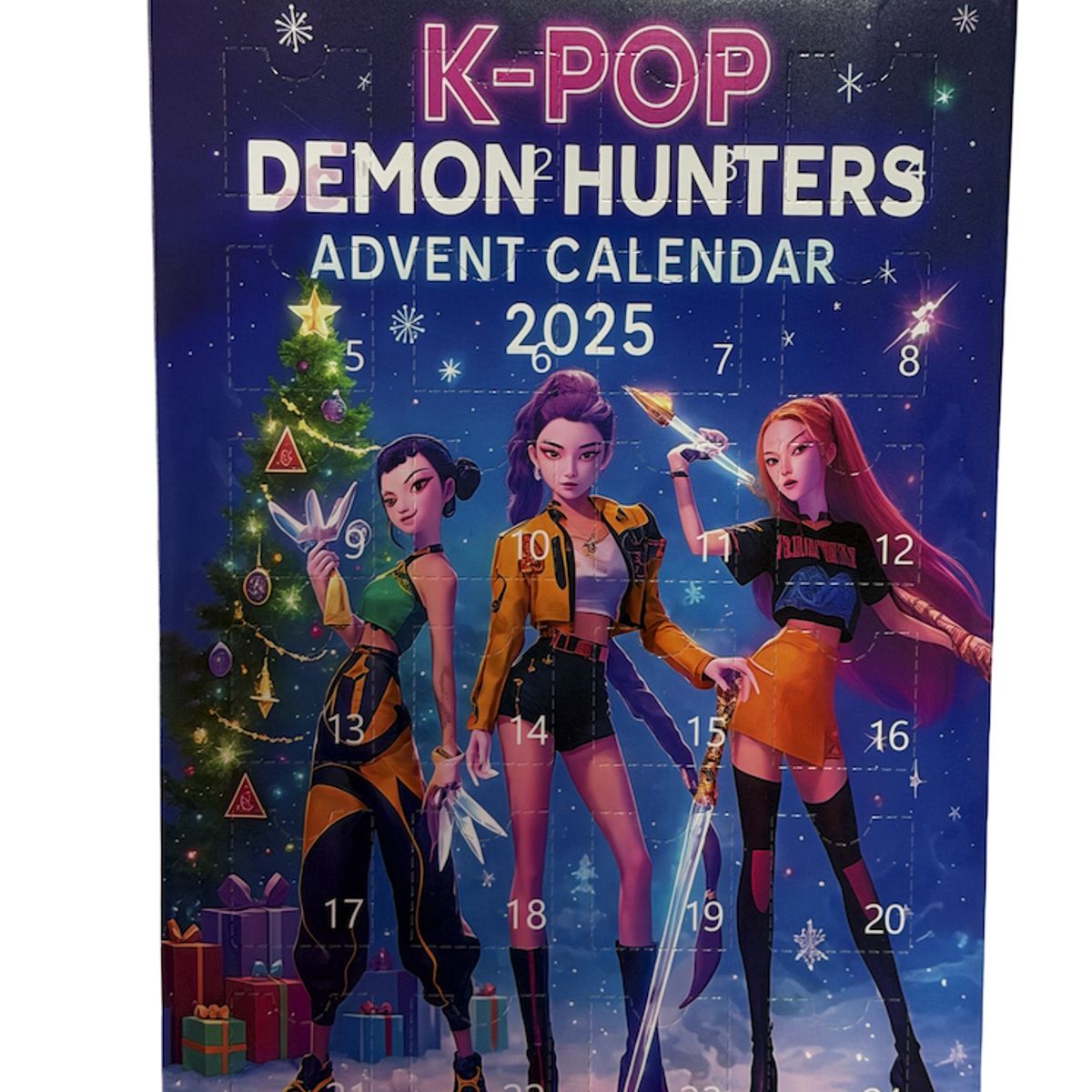 GENERICO - Calendario Adviento 24 Llaveros Guerreras Kpop Acrilico 2025