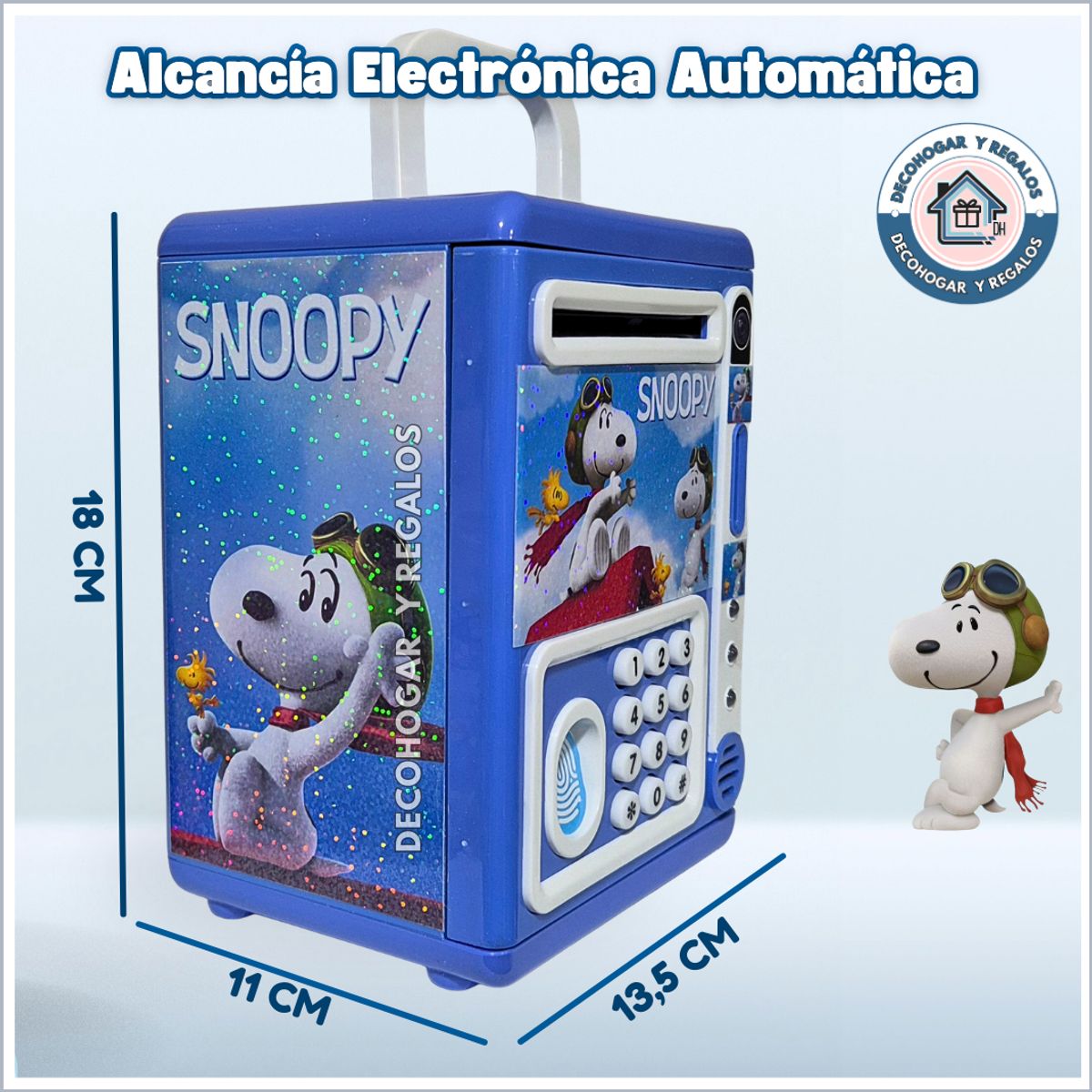 GENERICO - Alcancía Juguete Electrónica Musical Niños Clave y Huella