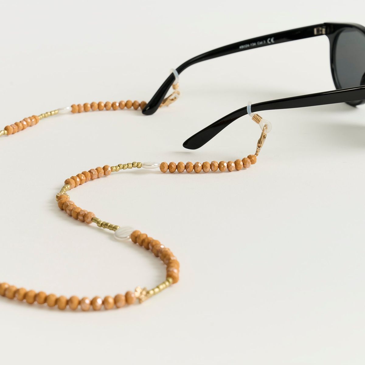 LOUNGE - Strap Sujetador Lentes Mostacillas Flor Perlas