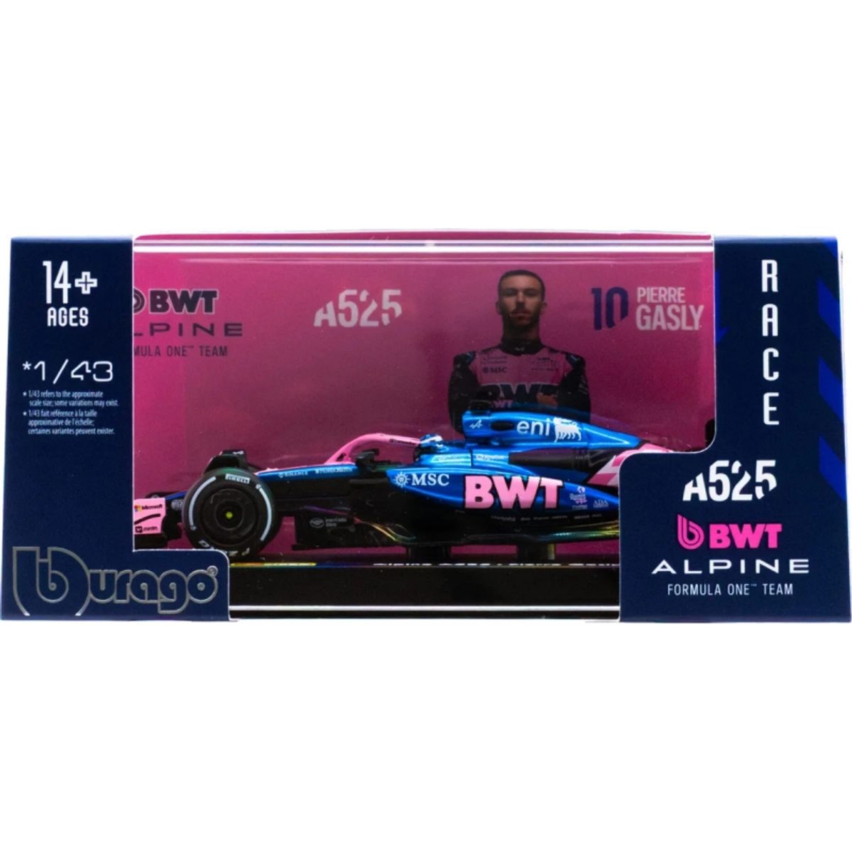 BBURAGO - BURAGO 38258 1-43 RACE FORMULA BWT ALPINE F1 TEAM A525 W