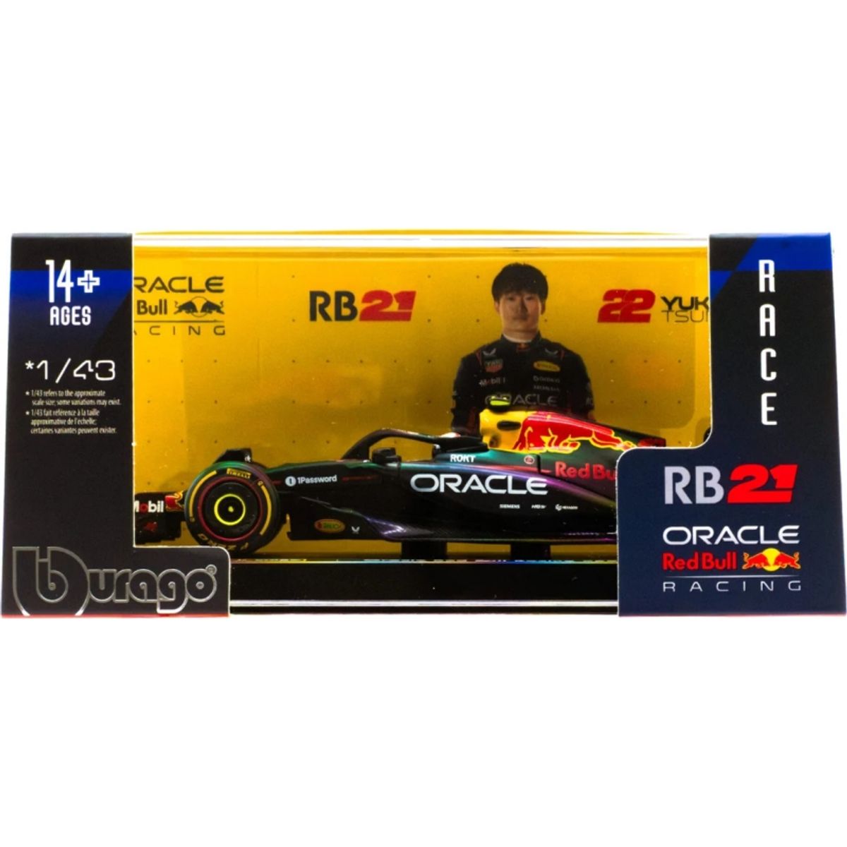 BBURAGO - BURAGO 38234 1-43 RACE FORMULA ORACLE RED BULL RB21 W HELMET