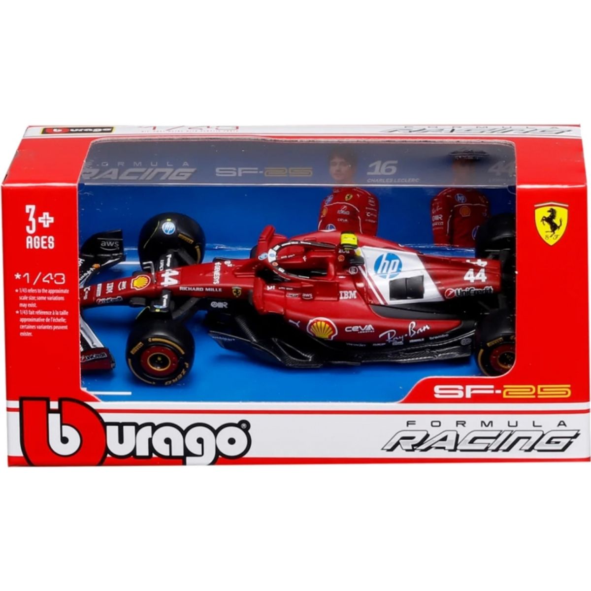 BBURAGO - BURAGO 36853 1-43 RACE FORMULA SFR FERRARI SF 25 ( 2025 )