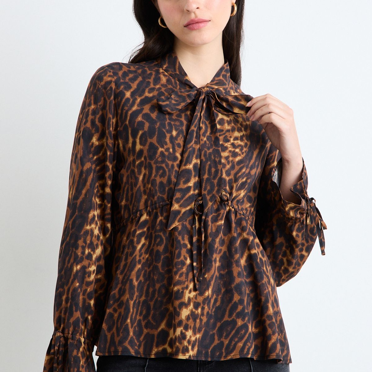 ASH - Blusas Manga Larga Mujer Café Ash