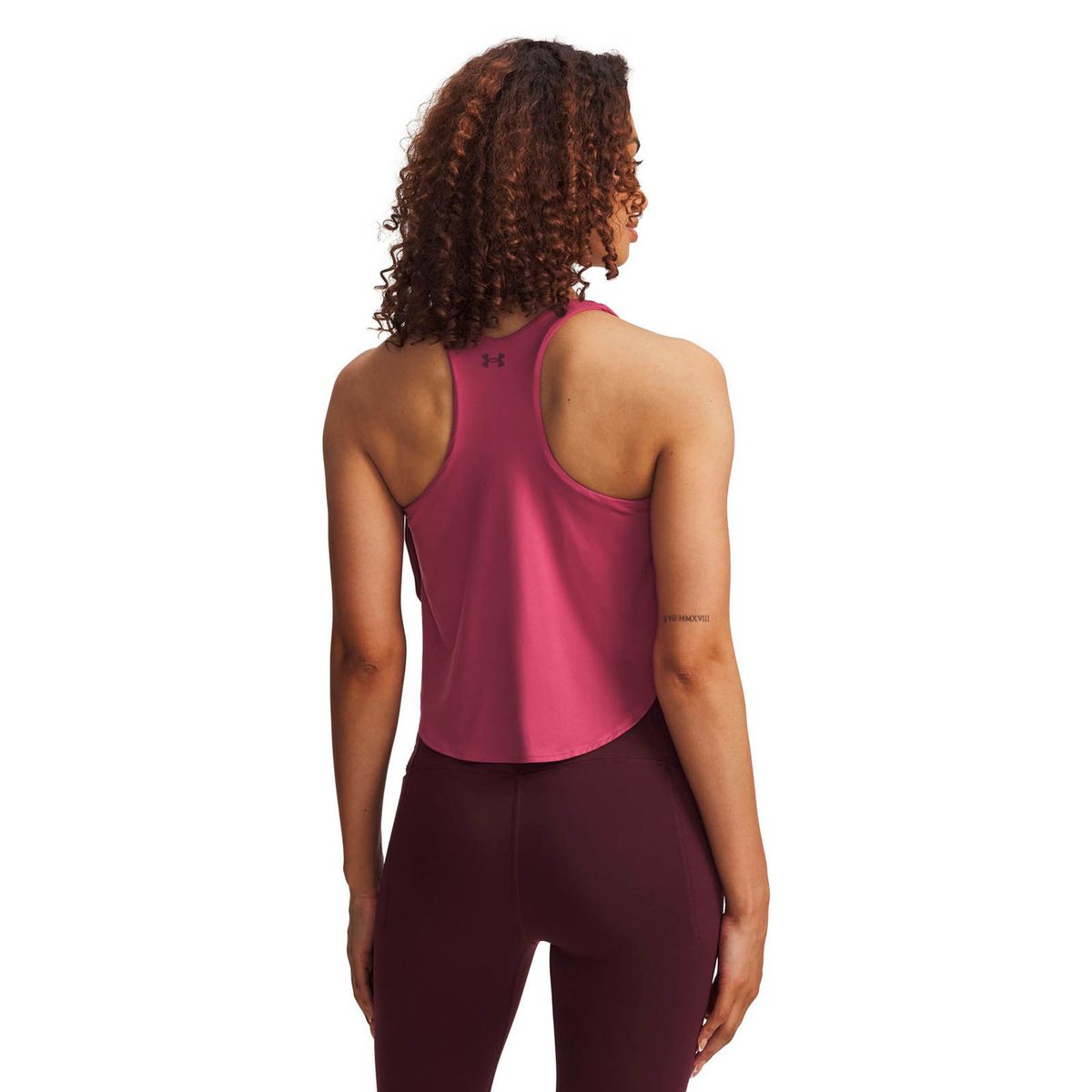 UNDER ARMOUR - Polera sin manga 2 en 1 Training mujer Motion rojo UNDER ARMOUR