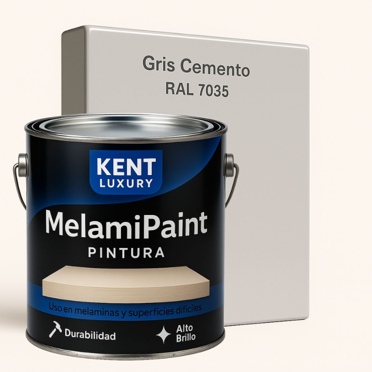 KENT - PINTURA MELAMINA - MelamiPaint™ - 4L - GRIS CEMENTO