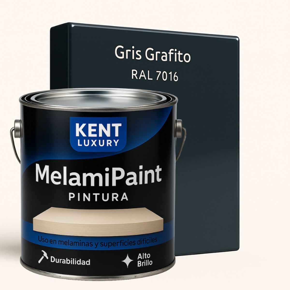 PINTURA MELAMINA - MelamiPaint™ - 4L - GRIS GRAFITO, marca KENT - Foto Principal