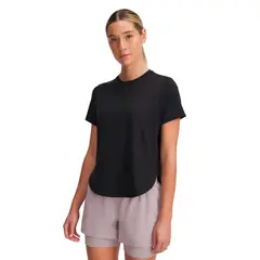 UNDER ARMOUR - Polera Manga Corta Running para Mujer Launch Elite Negro