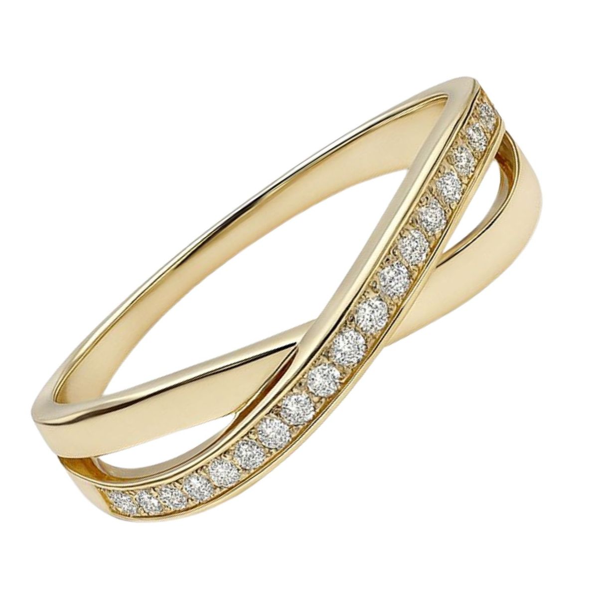 JB JOYAS BARON - Anillo Oro Amarillo 18kt Infinito Circonita