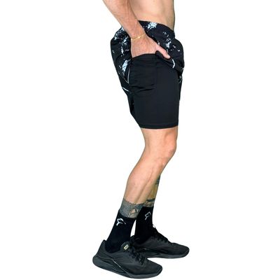 Imagen 2 del producto Short Deportivo Hombre Con Calza 2 en 1 Hyperflex Dye Konko