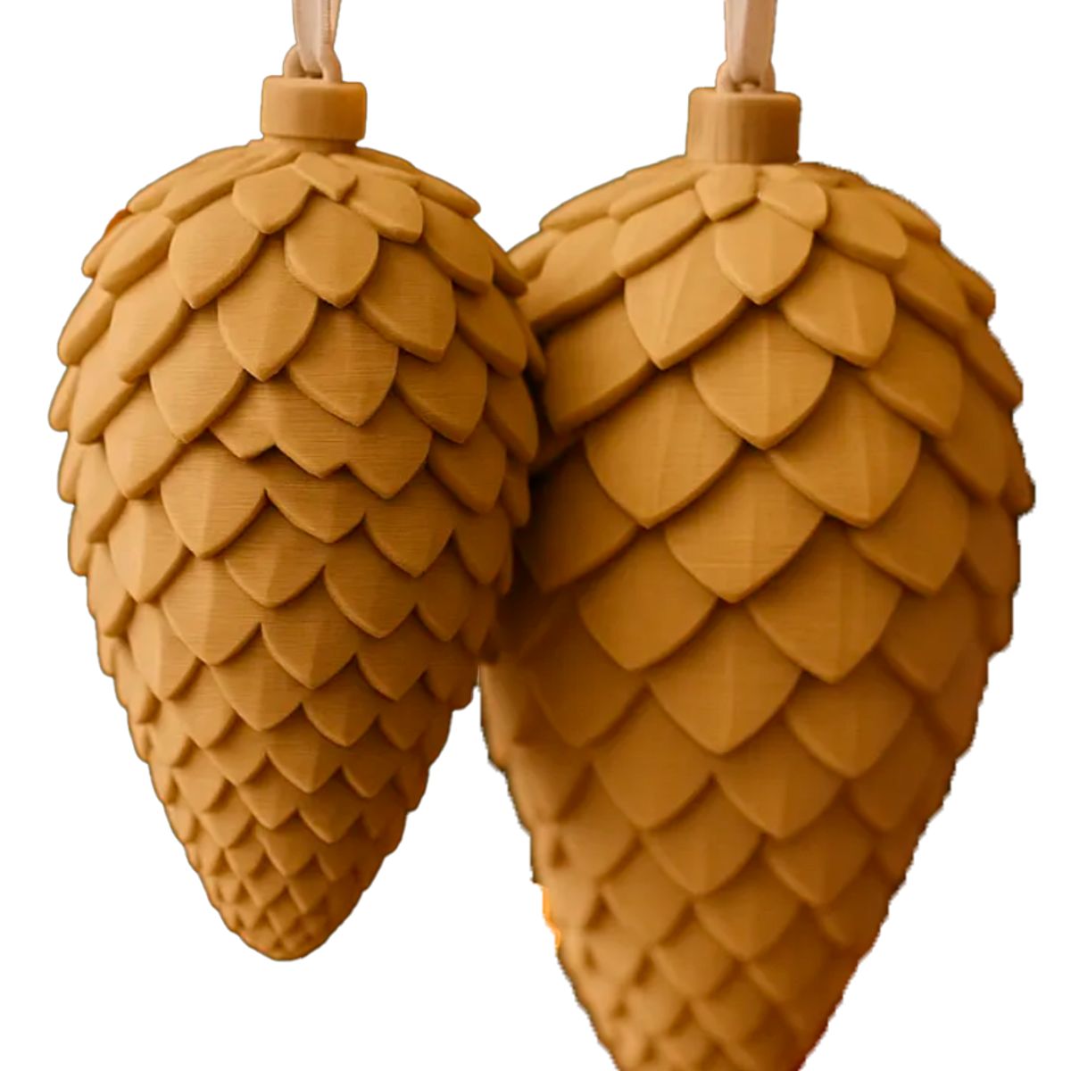 GENERICO - Adornos - Piñas para árbol navidad (PACK 2 UN)