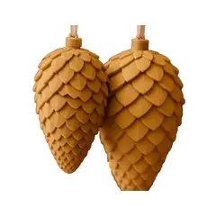 GENERICO - Adornos - Piñas para árbol navidad (PACK 2 UN)