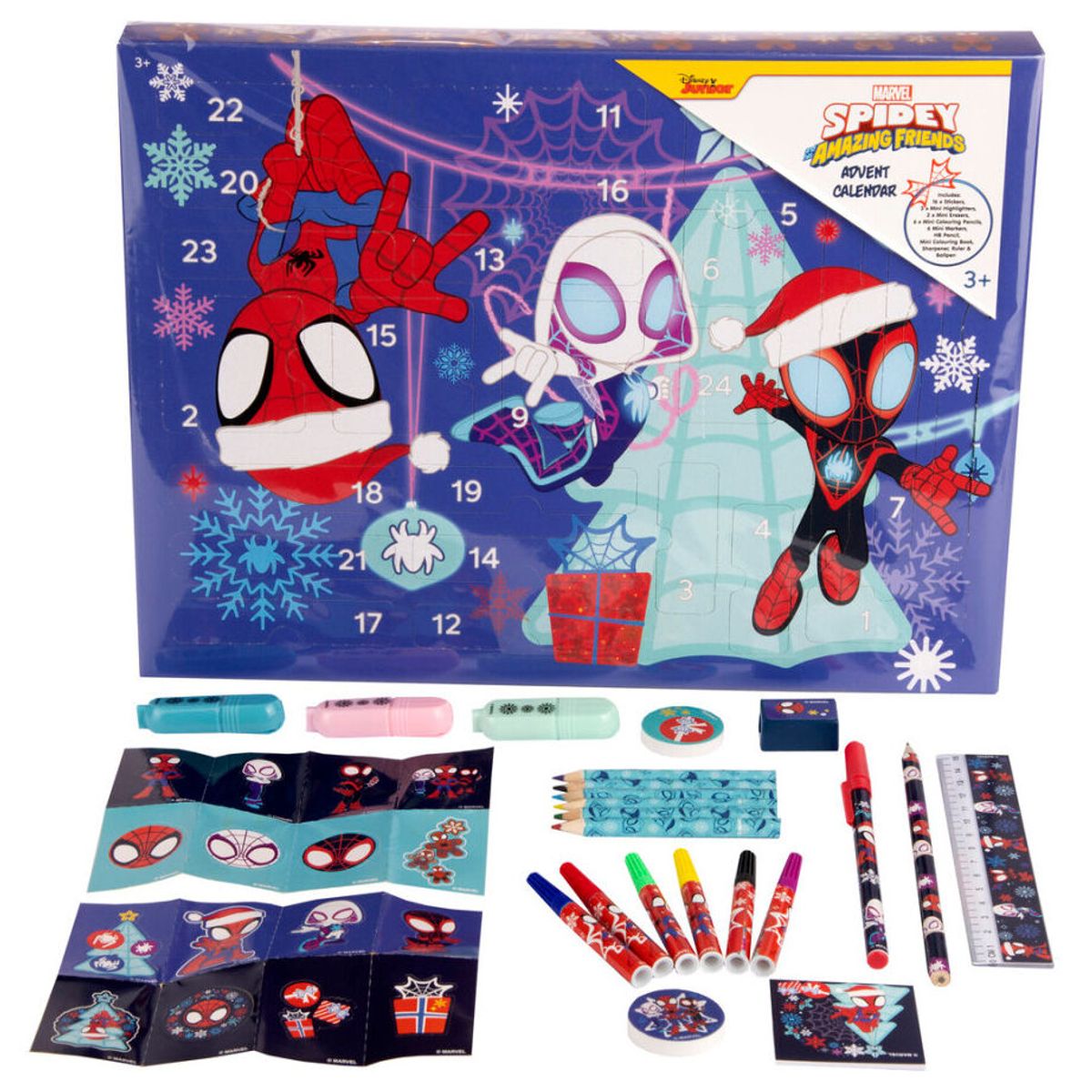 SPIDER MAN - Calendario de Adviento Spidey Marvel ¡24 Días de Super Amigos