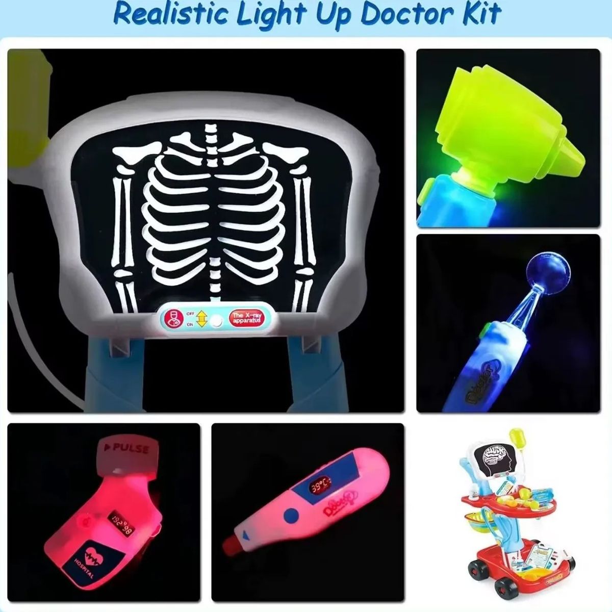GENERICO - Juego Medico Oficio Simulador Educativo Para Niños 23 Pcs