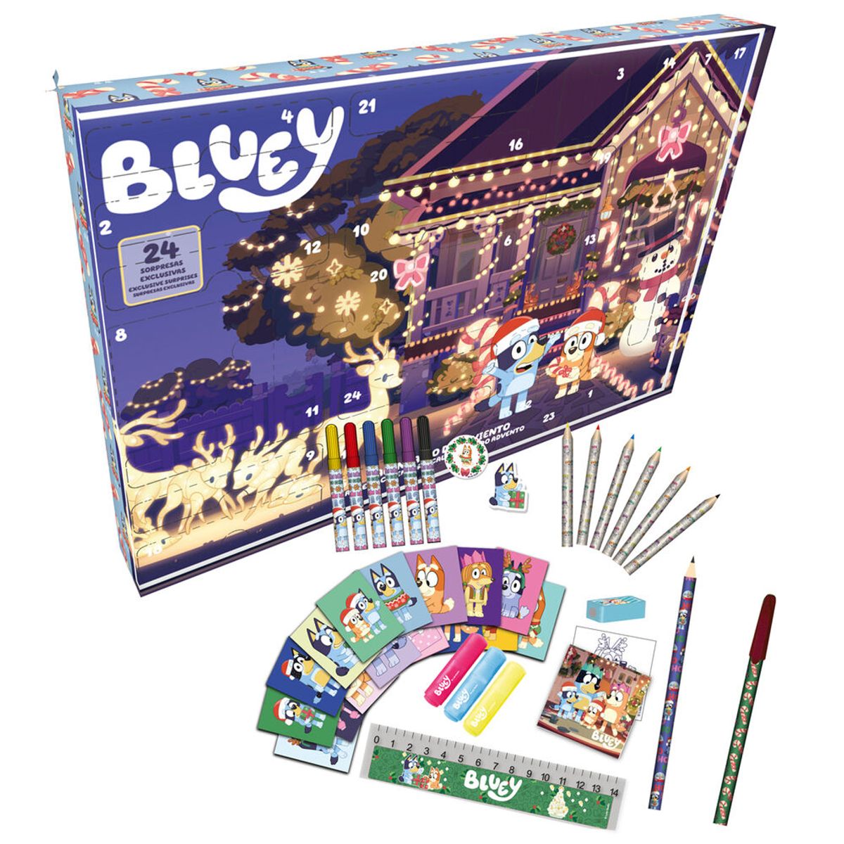 BLUEY - Calendario de Adviento Bluey ¡24 Días de Diversión