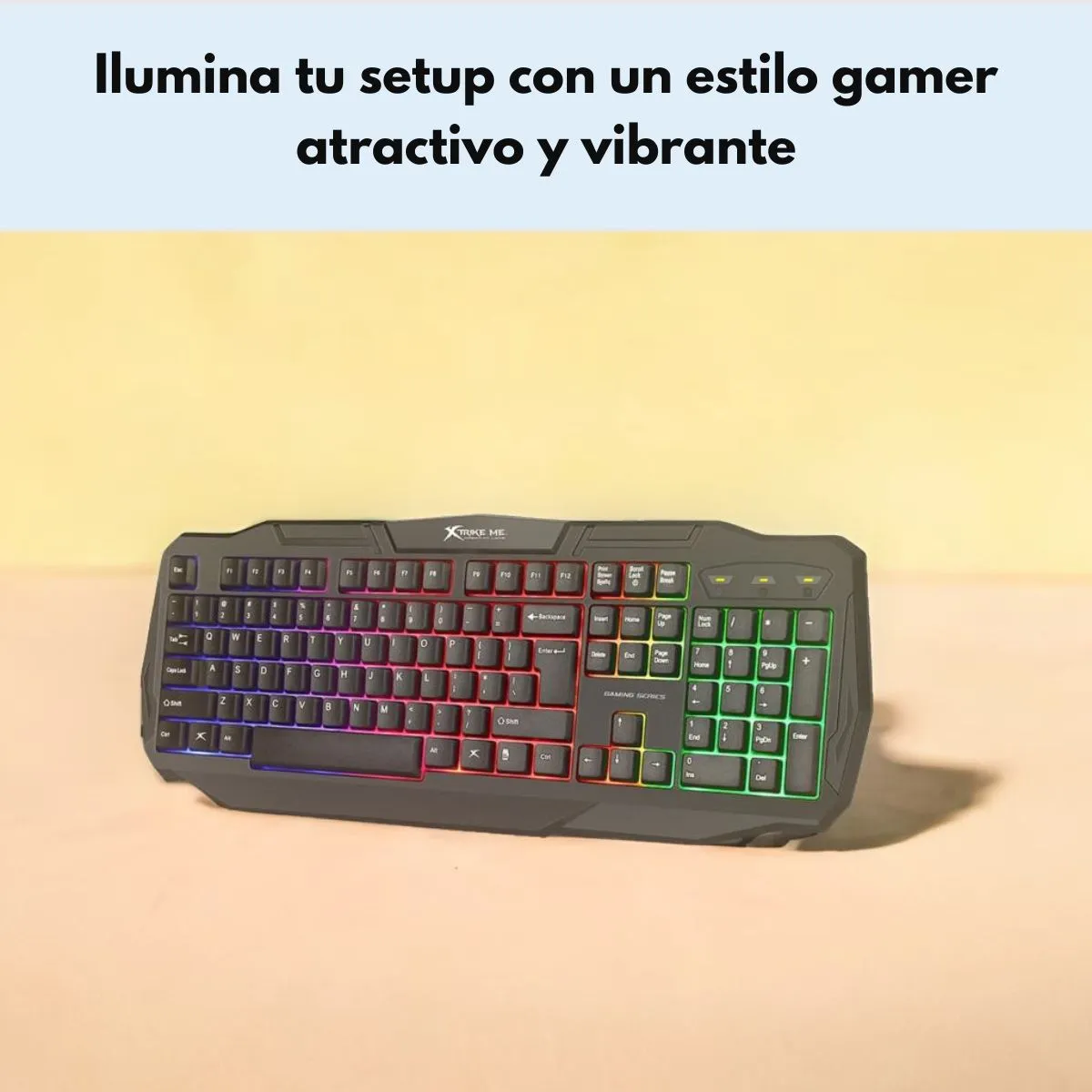 XTRIKE ME - Teclado Gamer Retroiluminado Xtrike Me KB-302 Ingles