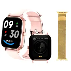 FEEL THE POWER - Smartwatch Mujer +100 Funciones Sport/health 2 Correas