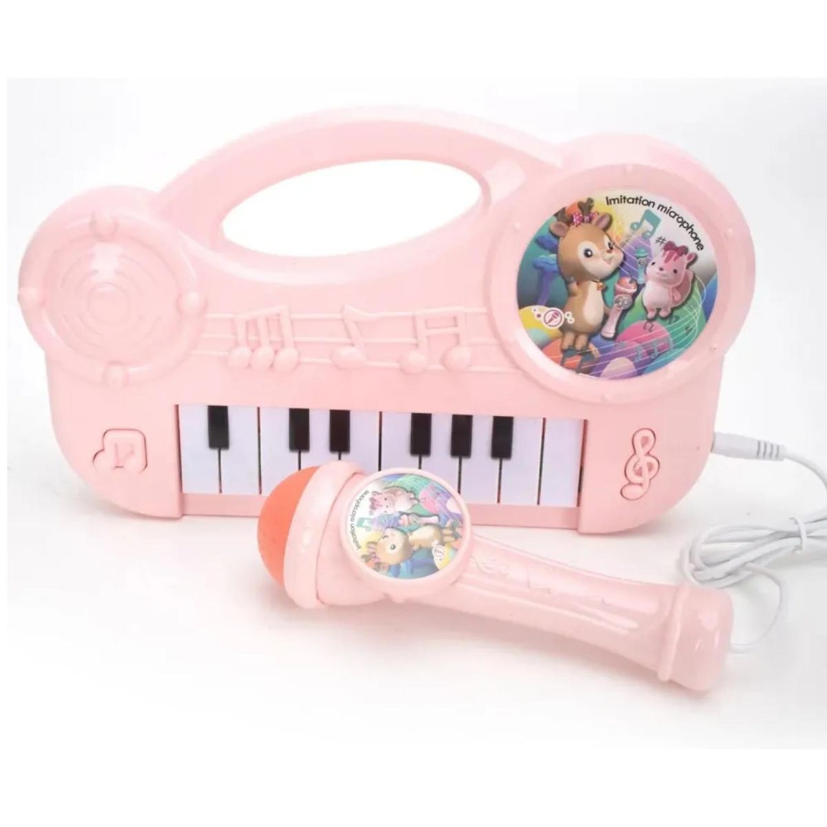 GENERICO - Juguete Piano Teclado Musical Con 16 Teclas Sonidos Rosado