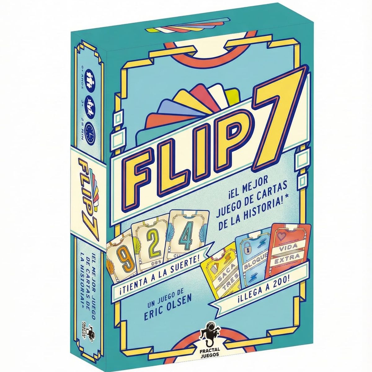 FRACTAL JUEGOS - Flip 7 Juego De Mesa Cartas - Español - Fractal