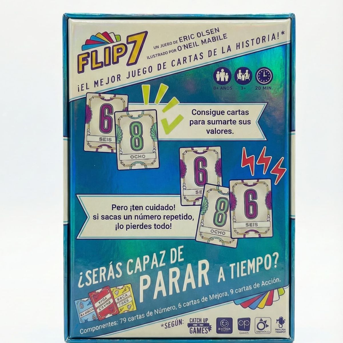 FRACTAL JUEGOS - Flip 7 Juego De Mesa Cartas - Español - Fractal