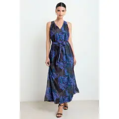 ASH - Vestido Largo Fantasia Mujer Negro