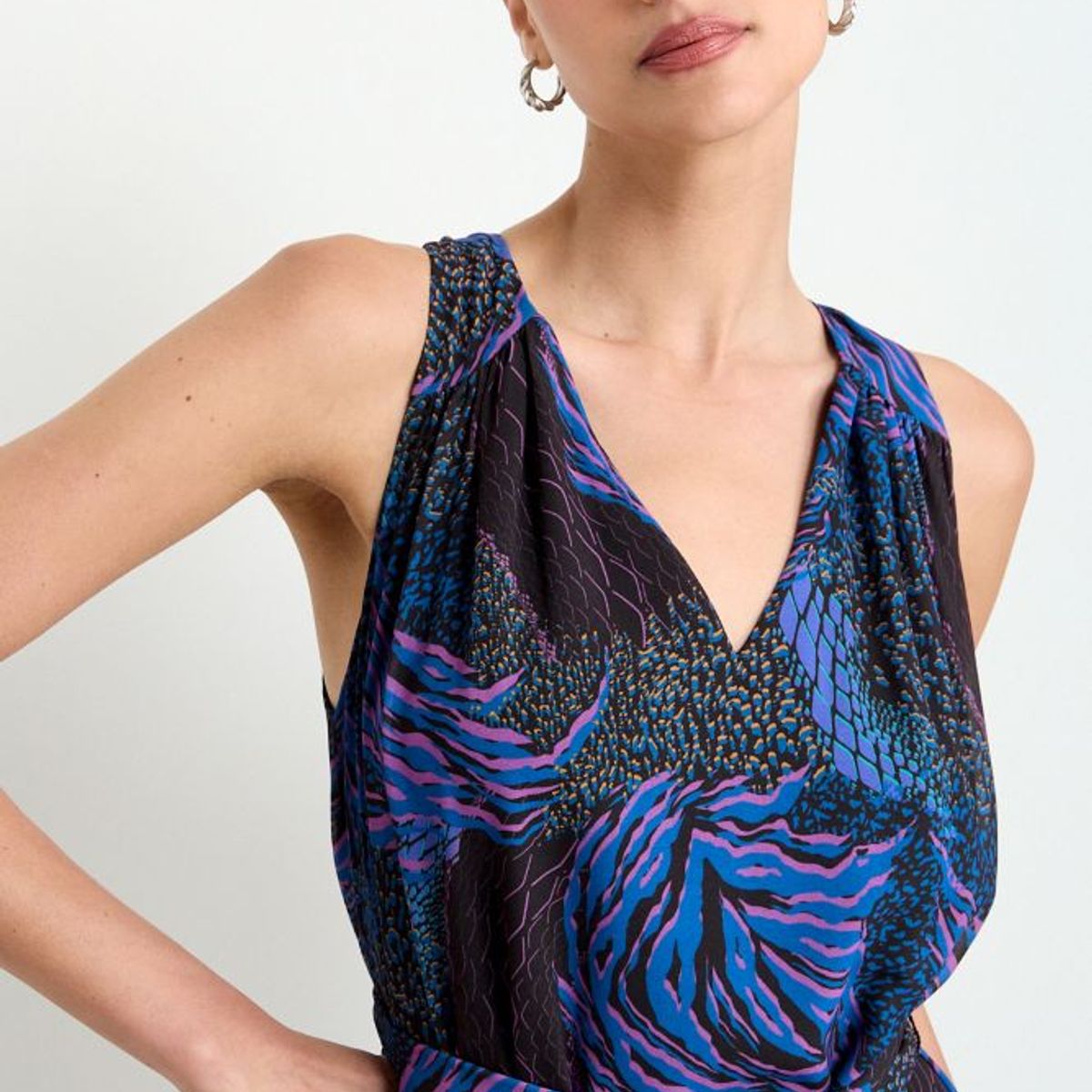 ASH - Vestido Largo Fantasia Mujer Negro Ash