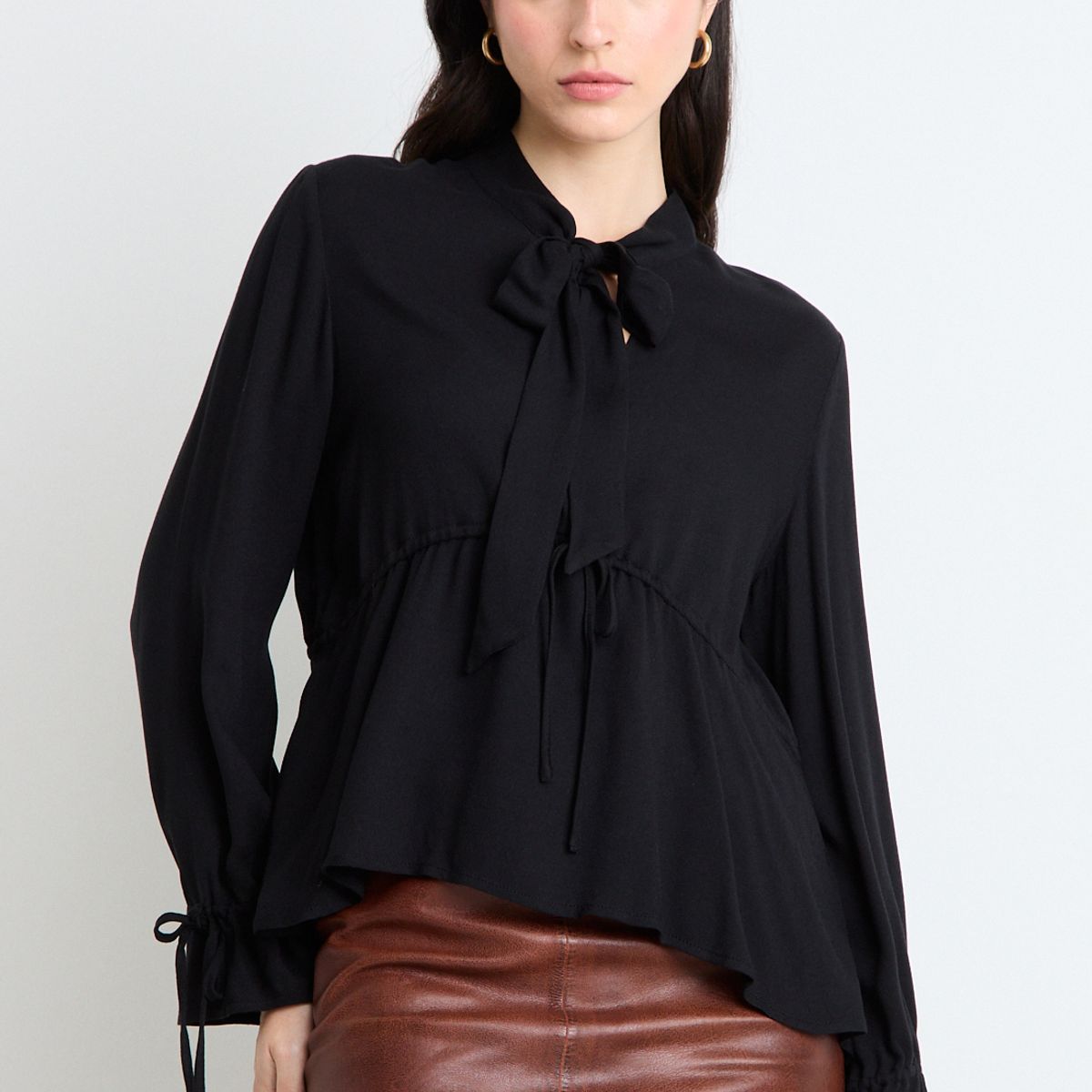 ASH - Blusas Manga Larga Mujer Negro Ash