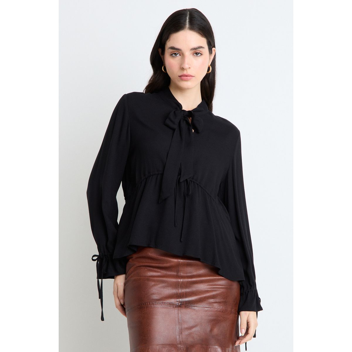 ASH - Blusas Manga Larga Mujer Negro Ash