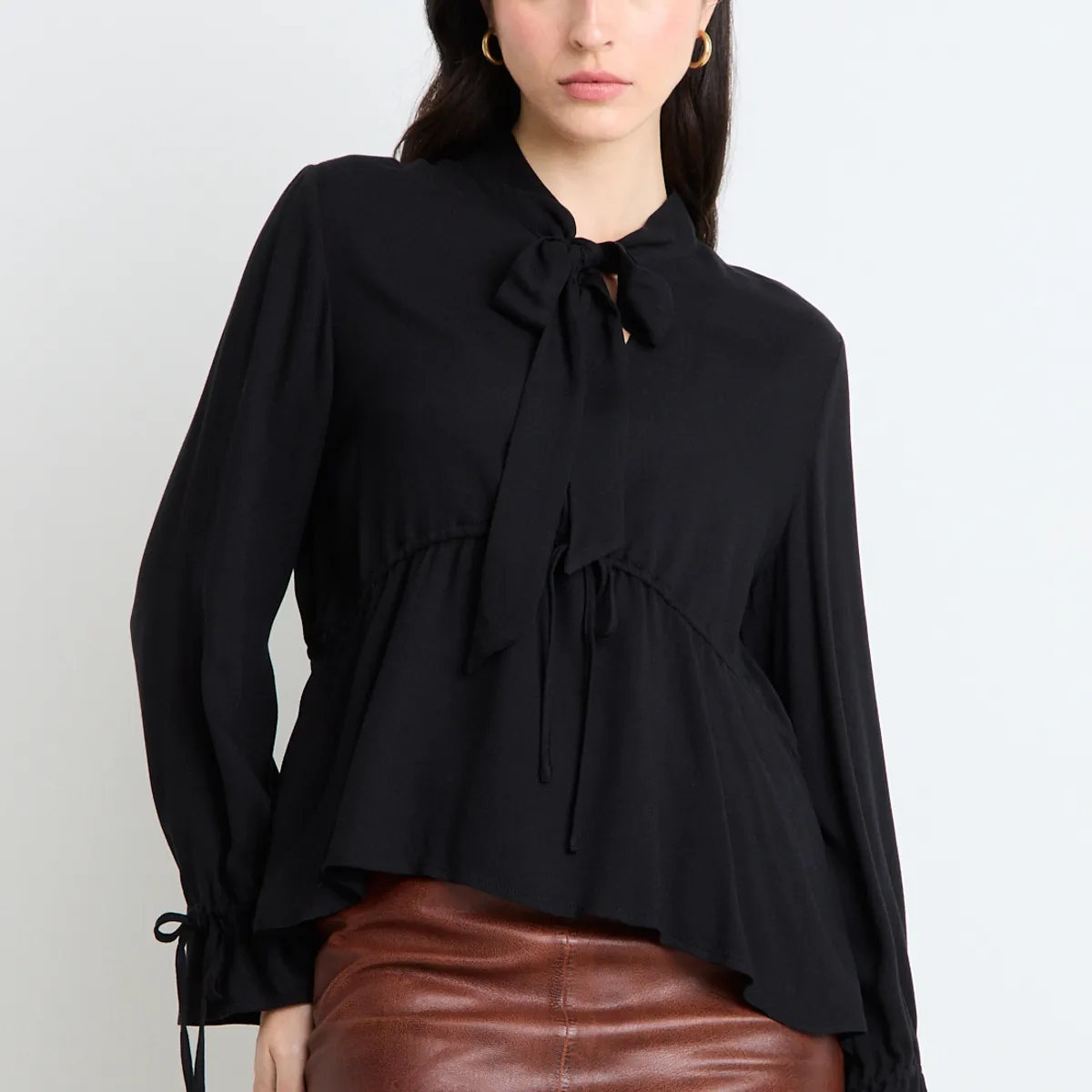 ASH - Blusas Manga Larga Mujer Negro Ash