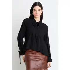 ASH - Blusas Manga Larga Mujer Negro