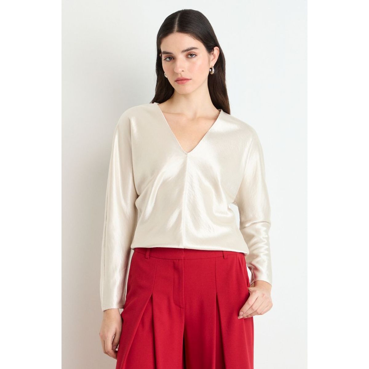 ASH - Blusas Manga Larga Mujer Crudo Ash