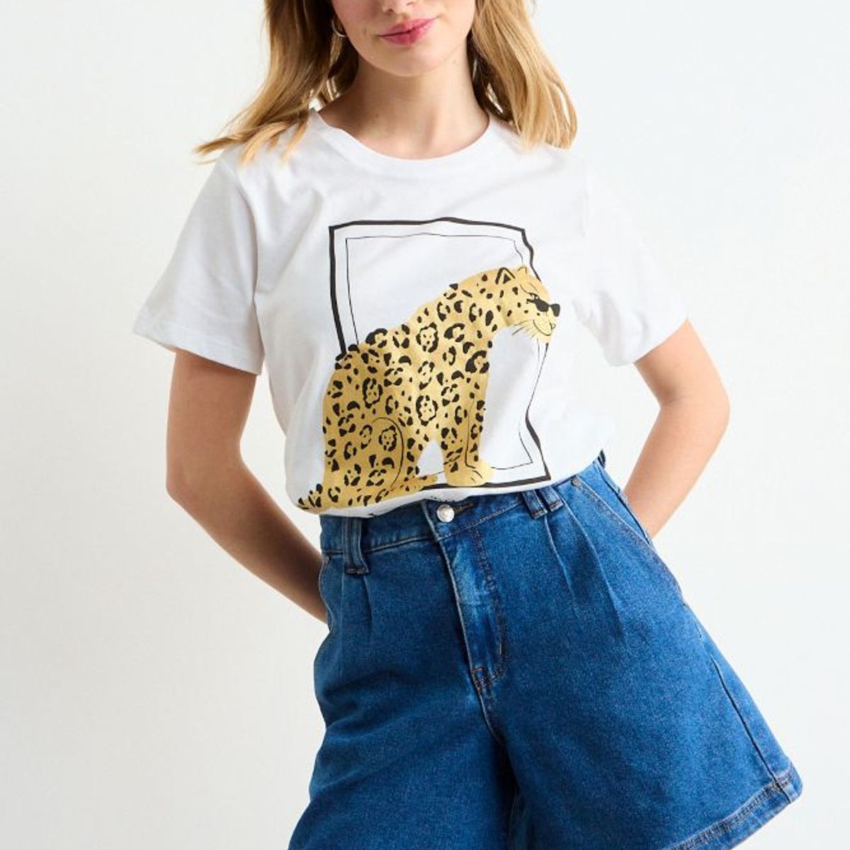 IO - Polera Estampada Mujer Crudo Io