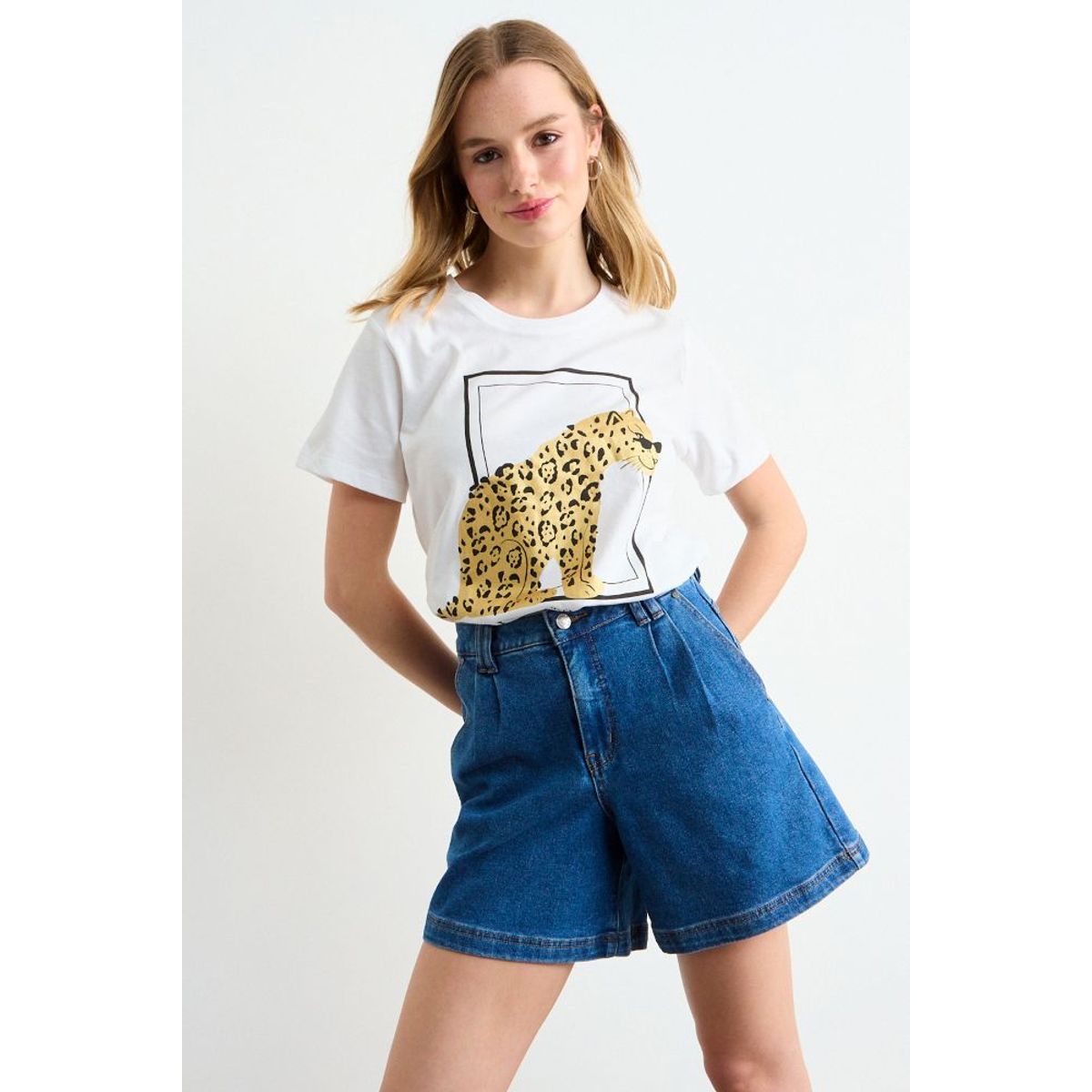 IO - Polera Estampada Mujer Crudo Io