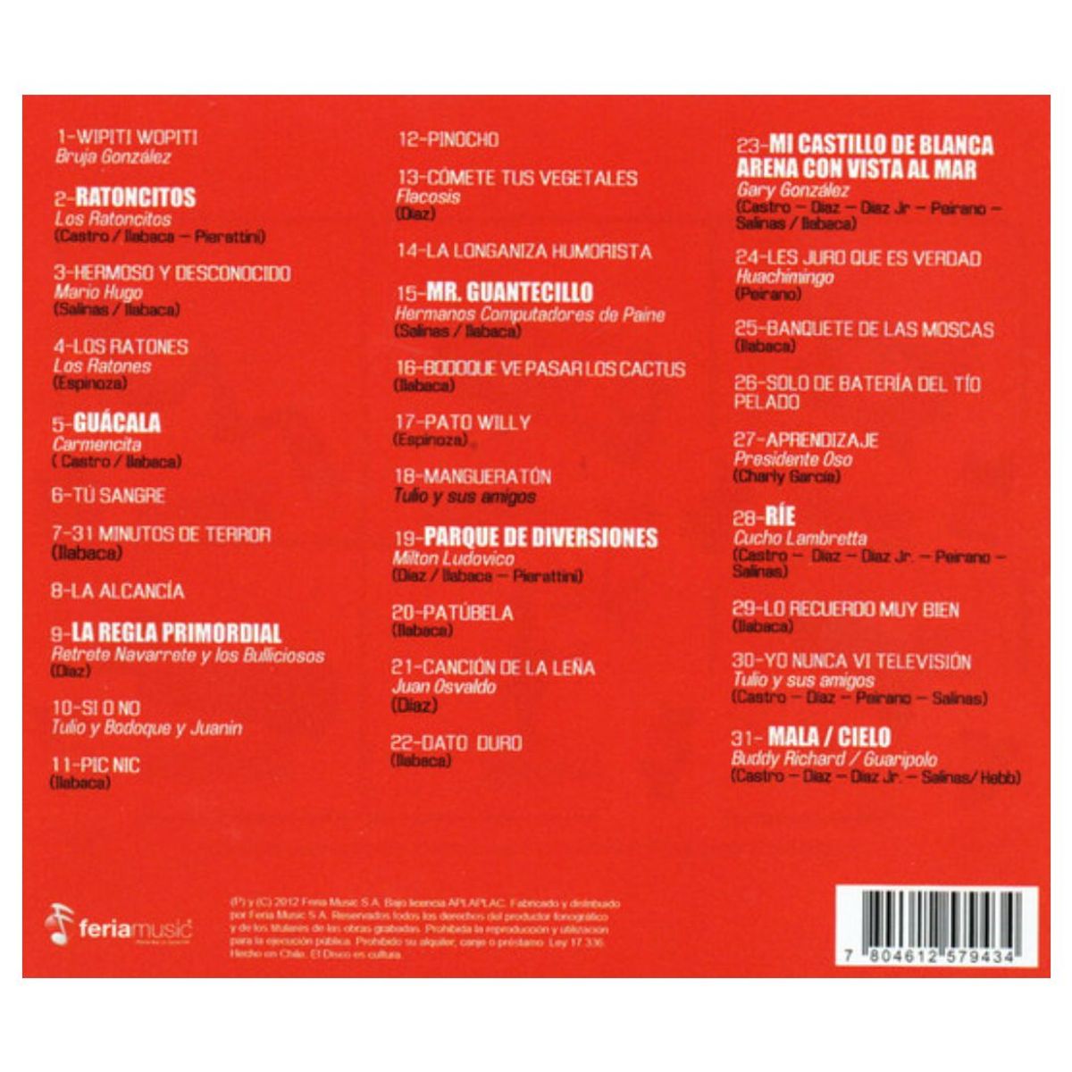 GENERICO - 31 MINUTOS -	RATONCITOS / CD