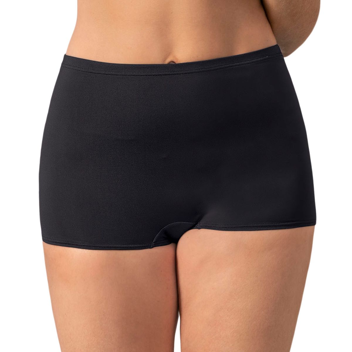 LEONISA - Leonisa Bóxer tiro alto en tela lisa 72321 Negro