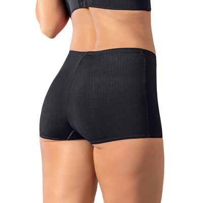 Imagen 2 del producto Bóxer tiro alto en tela lisa 72321 Negro