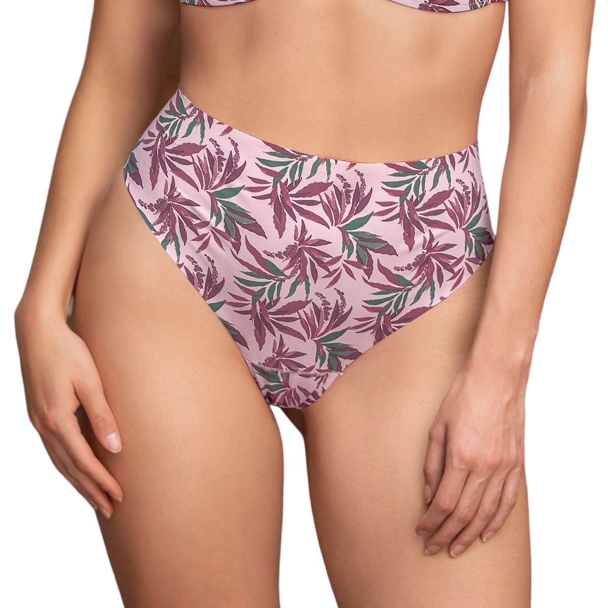 LEONISA - Leonisa Colaless tiro alto invisible 092066 Estampado Hojas