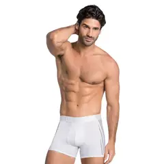LEO - Ropa Interior Masculina 033127 Boxer Corto Blanco