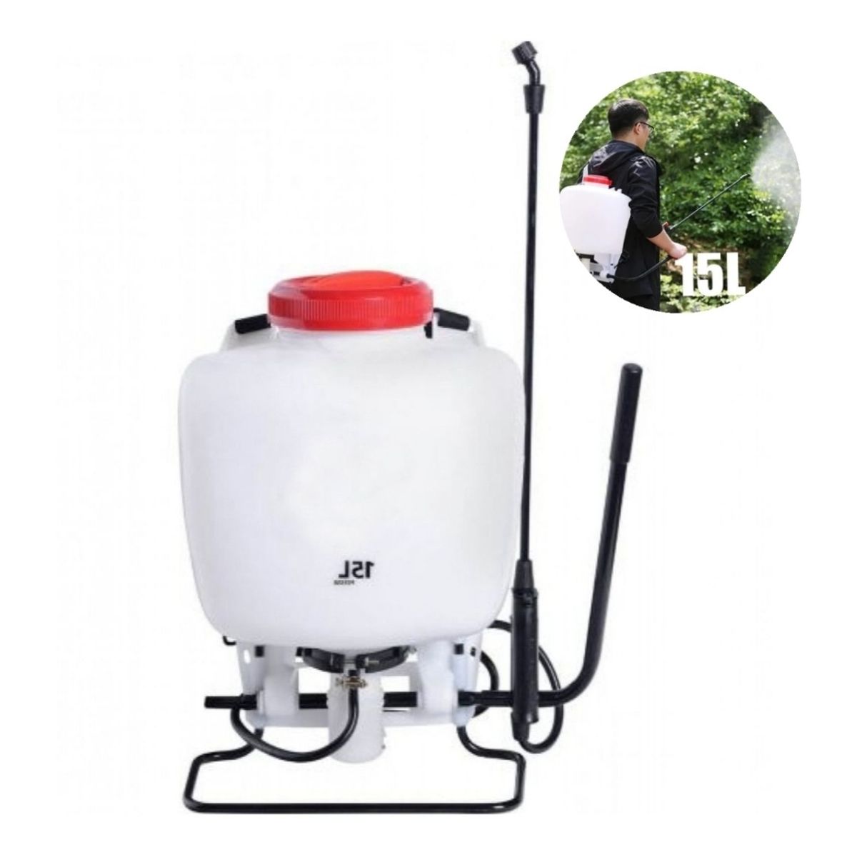 GENERICO - Fumigador Pulverizador Rociador 15litros Bomba Manual