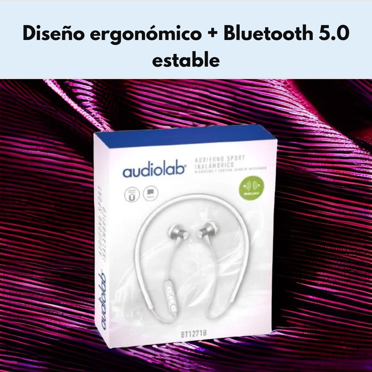 AUDIOLAB - Audifonos Sport Bluetooth Audiolab Blanco