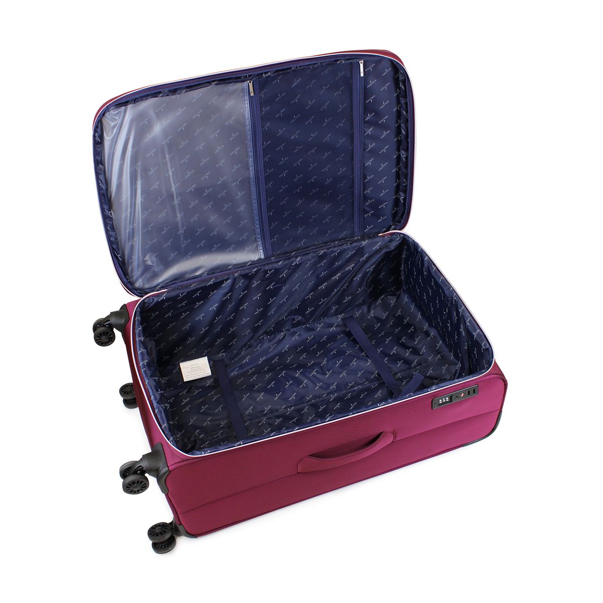 NAUTICA - Set de 3 maletas de tela S+M+L Nautica Valencia burdeo