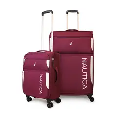 NAUTICA - Pack 2 maletas blanda de tela S+L Marbella 10k y 23k burdeo