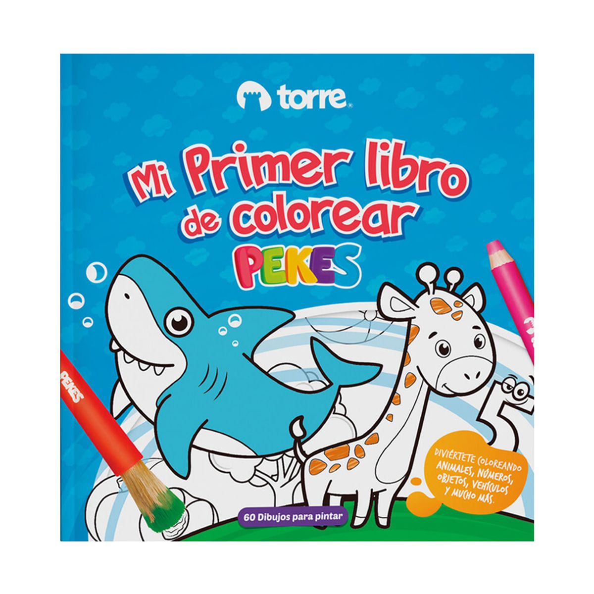 TORRE - Libro Colorear Pekes 60 Diseños Torre