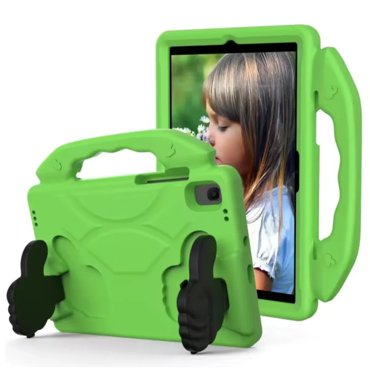 GENERICO - Carcasa Niños Antigolpe Compatible Con Tablet Samsung A11 8.7 Verde