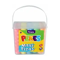 TORRE - Balde Maxi Tizas Pekes 20uds