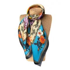 MAXO - Pañuelo de Seda de Sarga Mujer 70x70 MAXÓ Elisa