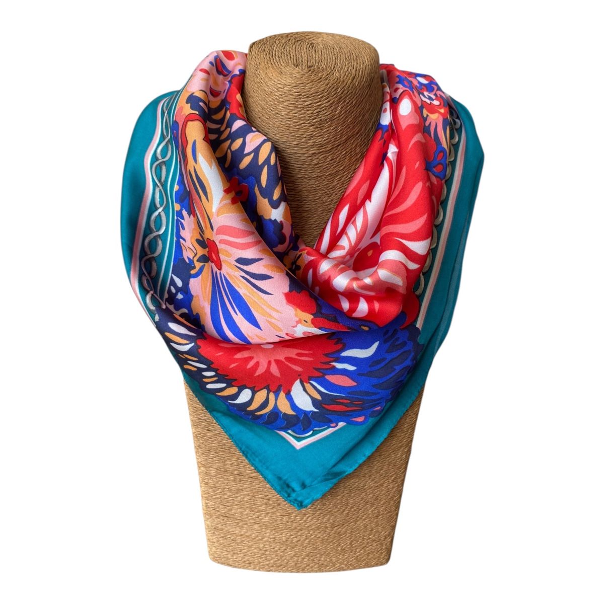 MAXO - Pañuelo de Seda de Sarga Mujer 70x70 MAXÓ Noemi