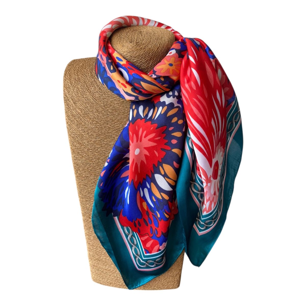 MAXO - Pañuelo de Seda de Sarga Mujer 70x70 MAXÓ Noemi